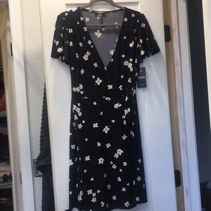 Flower Wrap Dress